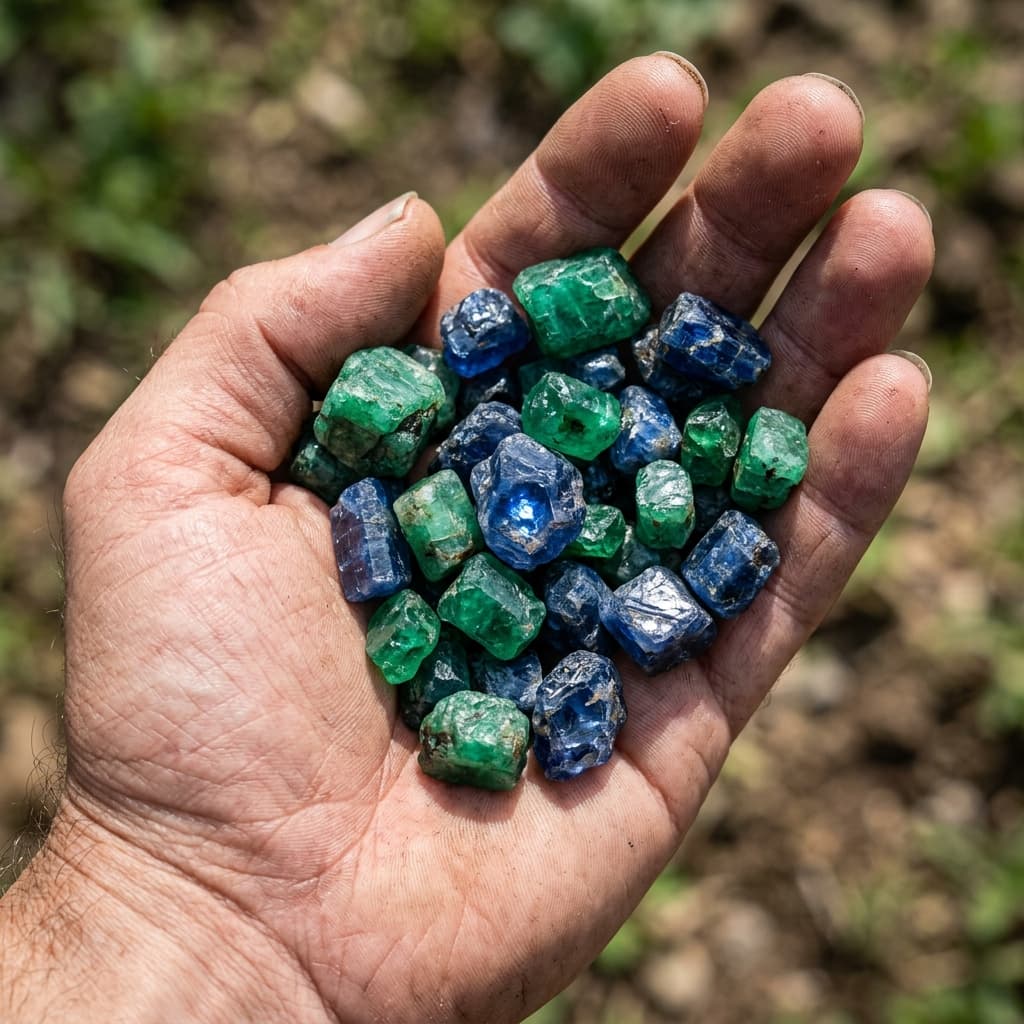 Ethically Mined Ceylon Sapphires and Emeralds