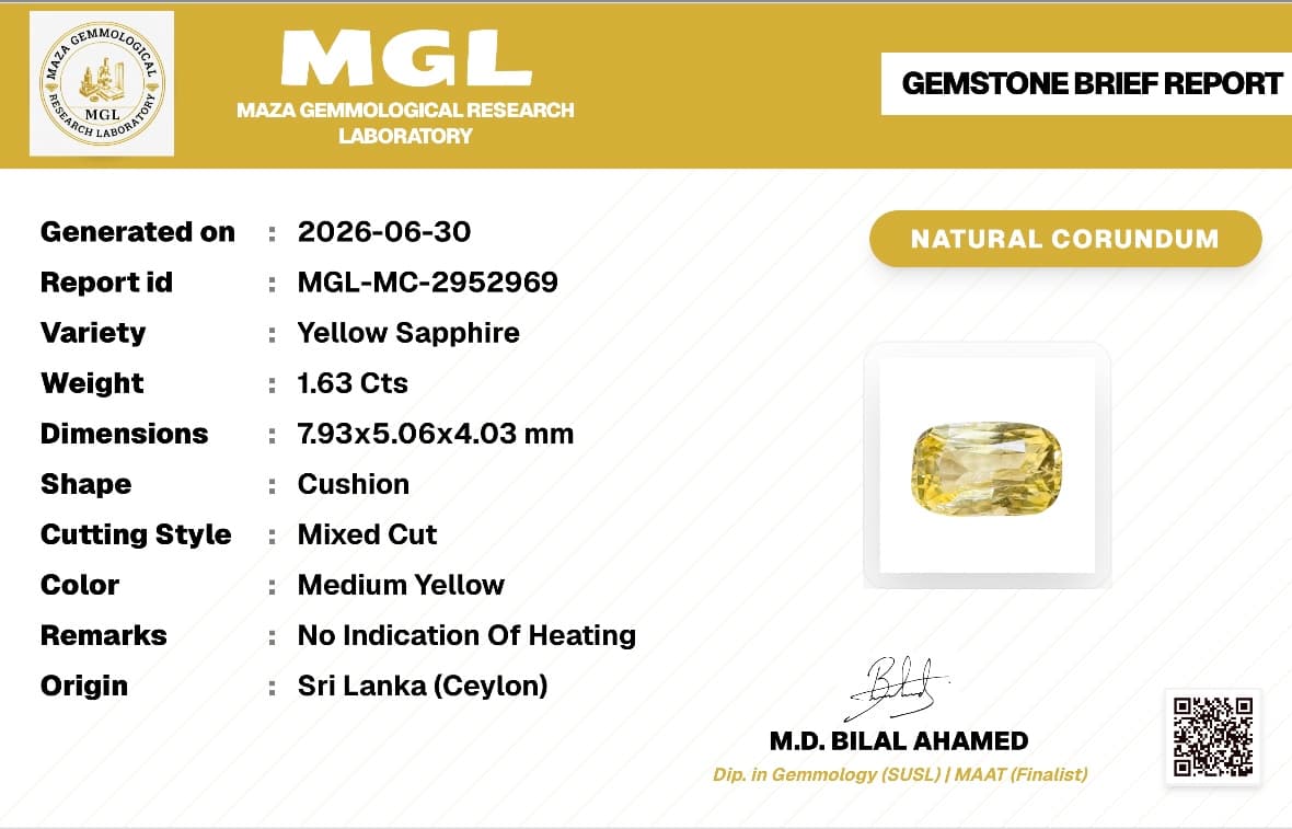 Natural Yellow Sapphire thumbnail 2