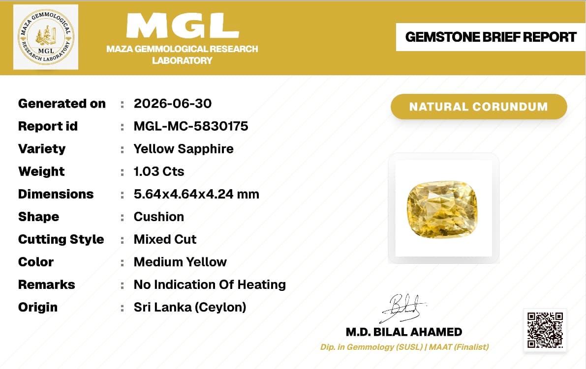 Natural Yellow Sapphire thumbnail 2