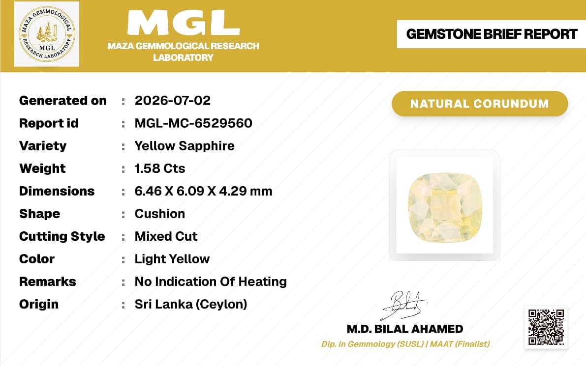Natural Yellow Sapphire thumbnail 2