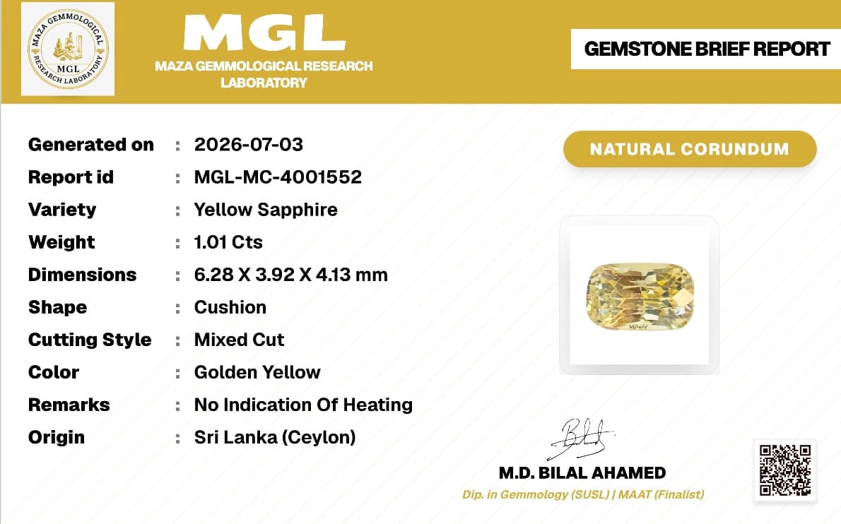 Natural Yellow Sapphire thumbnail 2