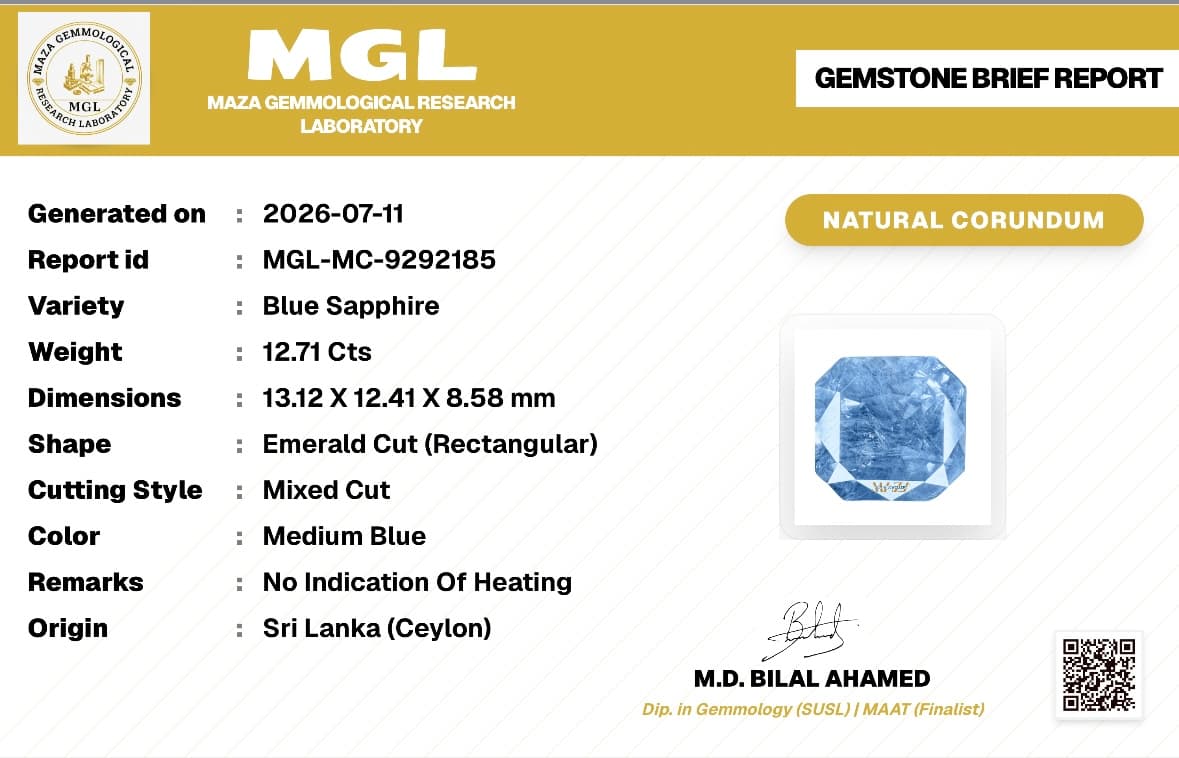 Natural Blue Sapphire (Sri Lanka) thumbnail 2